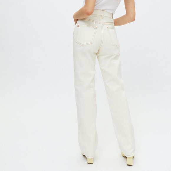 BDG x URBAN OUTFITTERS Loose Straight Jean Destroyed Ivory Denim {B23} - Picture 2 of 5